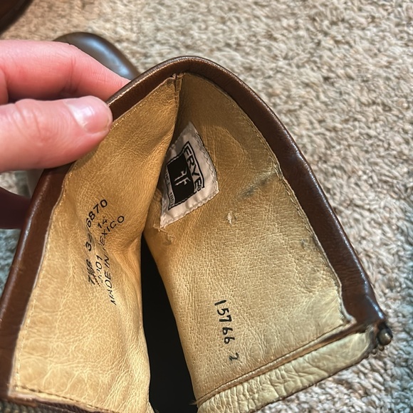 Frye Brown Leather Ankle Boots - Picture 5 of 7